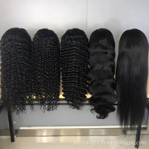 Super Invisible 13x6 hd frontal wig, mink raw Brazilian human hair 13x6 transparent hd lace front wigs for black women